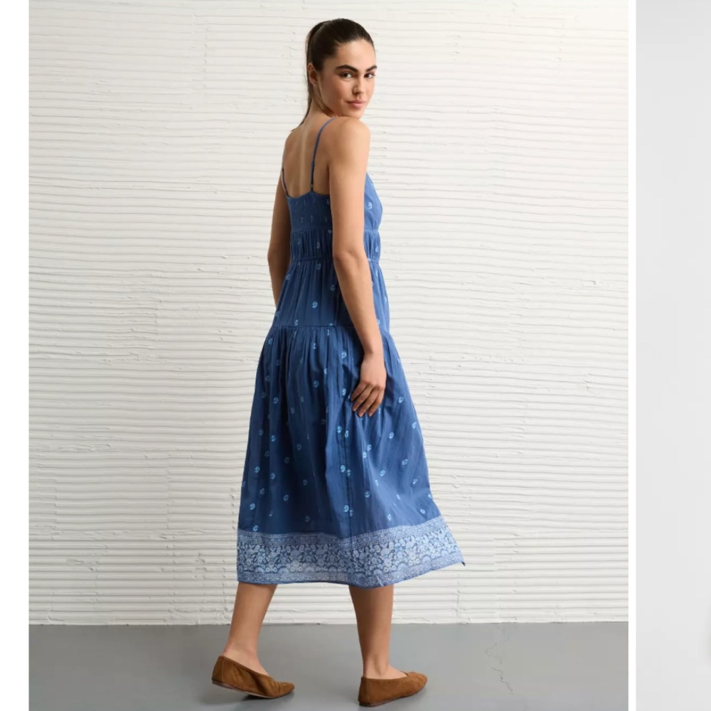AE V-Neck Western Midi Dress